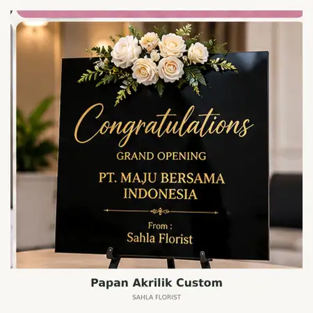 Papan Bunga Akrilik Padang Sidempuan